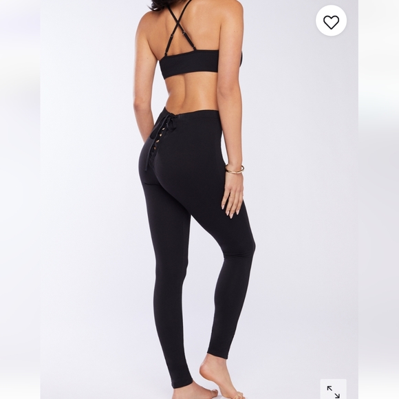 Savage X Fenty Pants - Fenty open back lace up leggings
